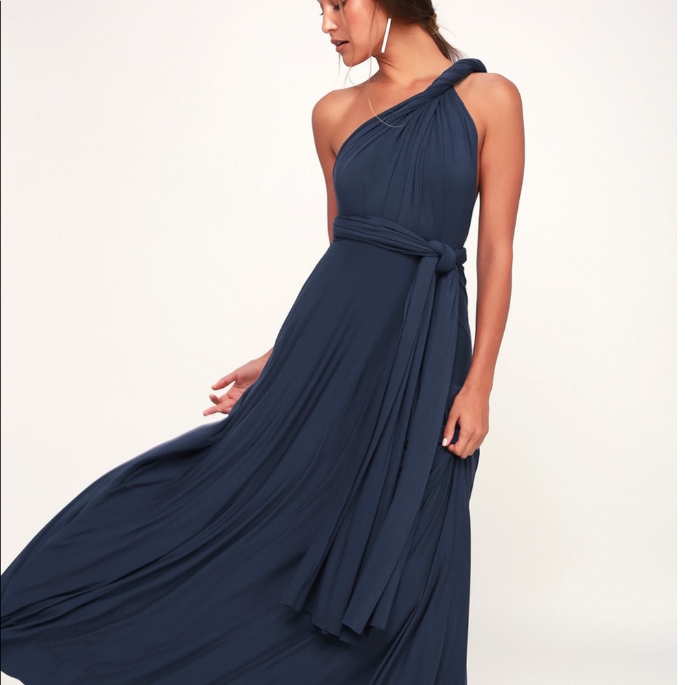 Navy bridesmaid dress
